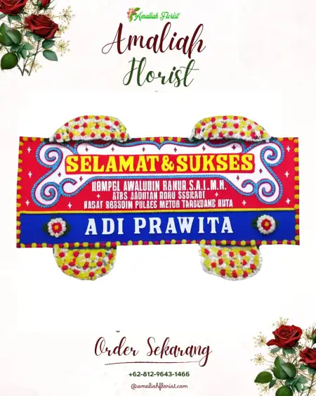 Papan Bunga Ucapan Selamat Awirarangan